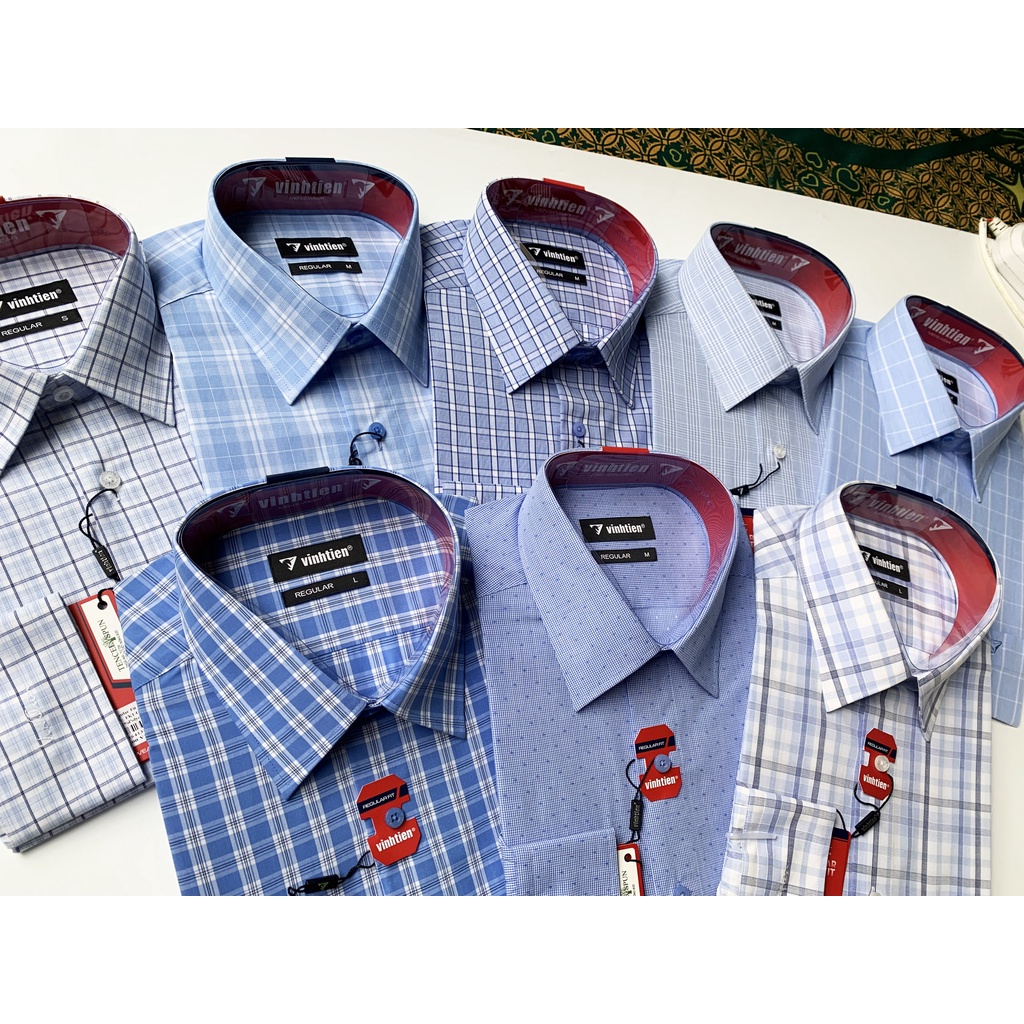Áo Sơ Mi Dài Tay Dáng Regular Vĩnh Tiến A375