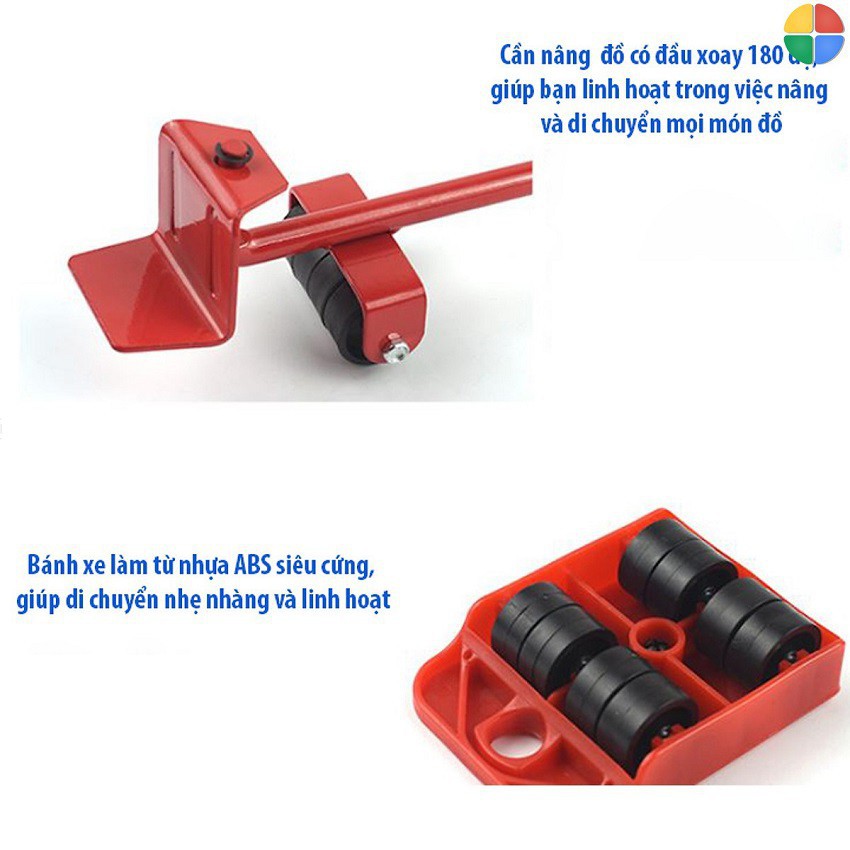 Bộ Dụng Cụ Toolland Qt108 Hỗ Trợ Nâng Và Di Chuyển Đồ Nặng Thông Minh Tải Trọng 600kg