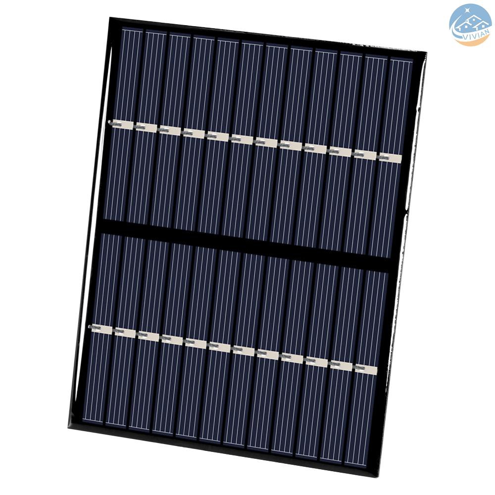 Tấm Sạc Pin Năng Lượng Mặt Trời Polycrystalline Silicone 1.5w 12v Kích Thước 115x90mm