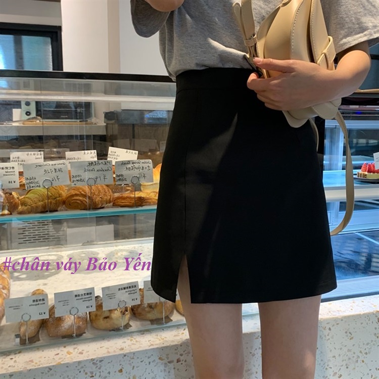 Chân váy ngắn xẻ tà có quần chống lộ ( sẵn size) - M3D