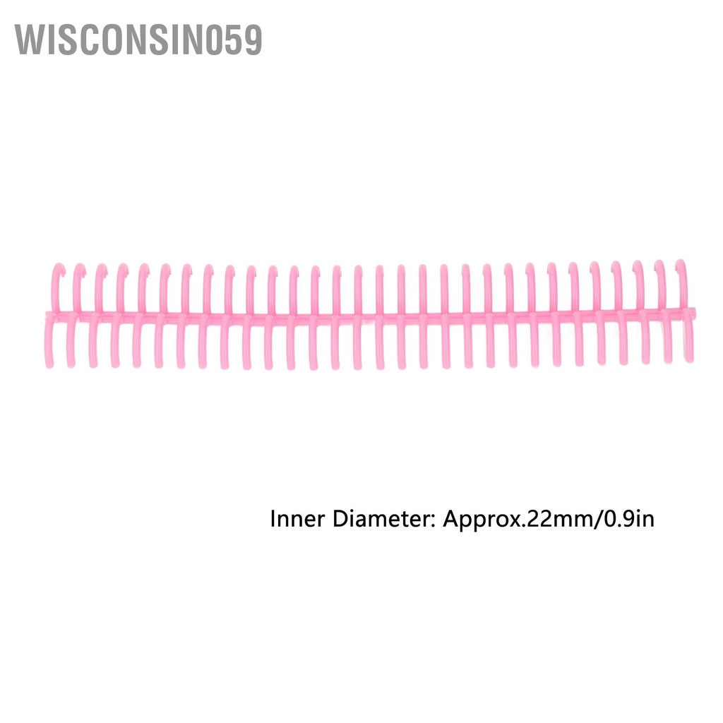 Wisconsin059 10 cái rời Ràng buộc cột sống 30 lỗ 22mm Đường kính bên trong Mang nhẫn nhựa chịu lực