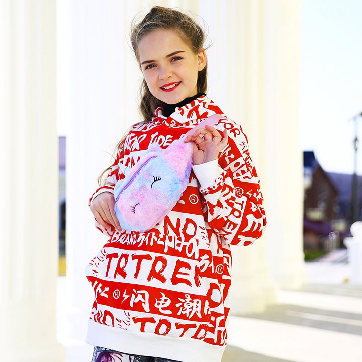 Túi bao tử Unicorn cho bé gái hình bằng bông mềm mịn cá tính đáng yêu Baby-S – STX025