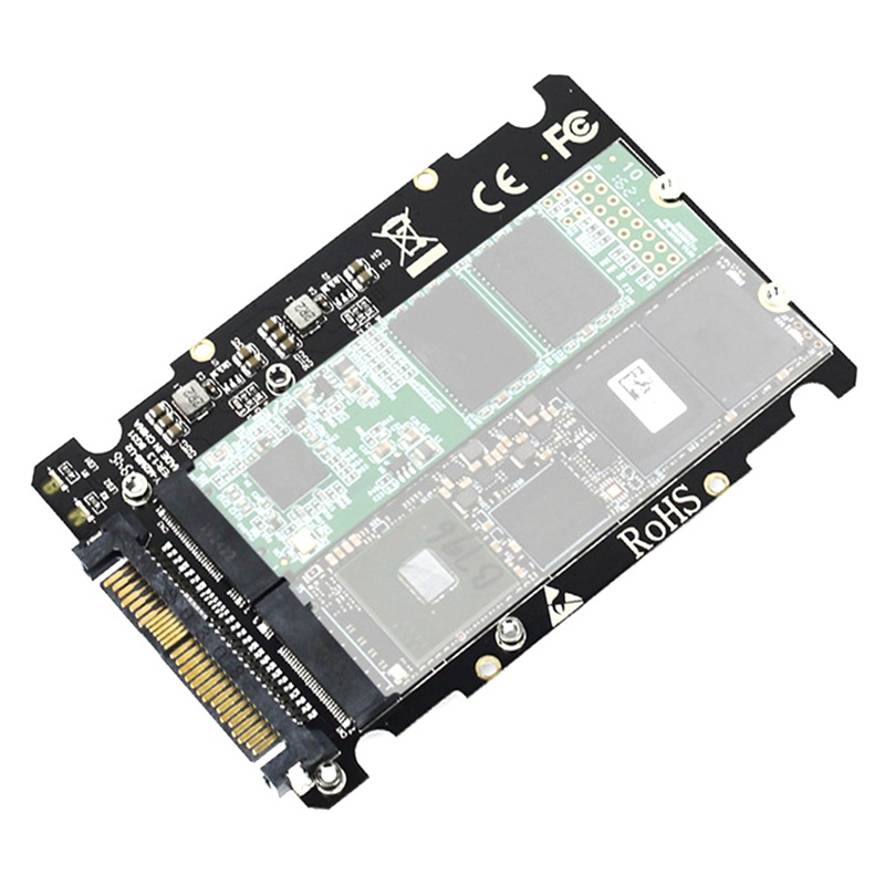 2 in 1 M.2 NVMe SATA U2PCB M.2 NVME SSD Key M Key B SSD to U.2 SFF-8639 Adapter PCIe M2 Converter Desktop Computer Parts