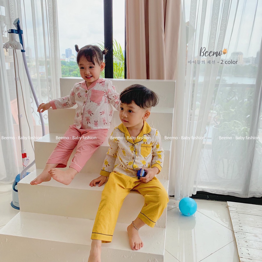 Bộ Pizama thỏ thô cotton Beemo BT BG