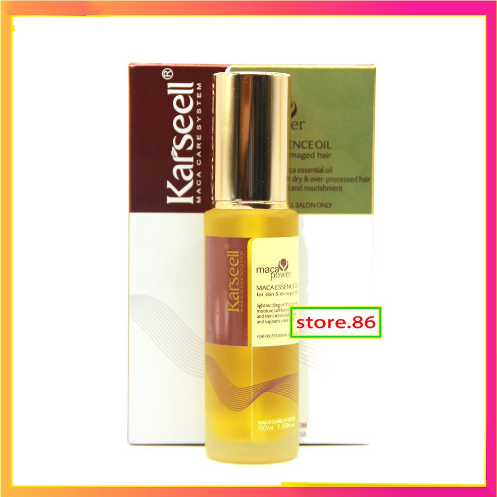 Karseell Tinh dầu dưỡng tóc phục hồi tóc Karseell Maca Essence Oil – 50ml hàng chính hãng dưỡng bóng tóc