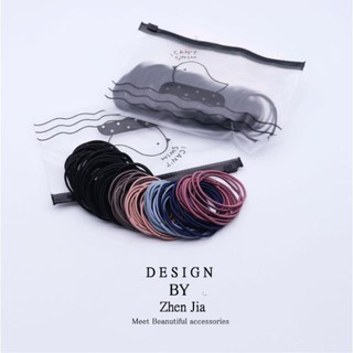 Combo 100 Dây Buộc Tóc Nữ Nhiều Màu