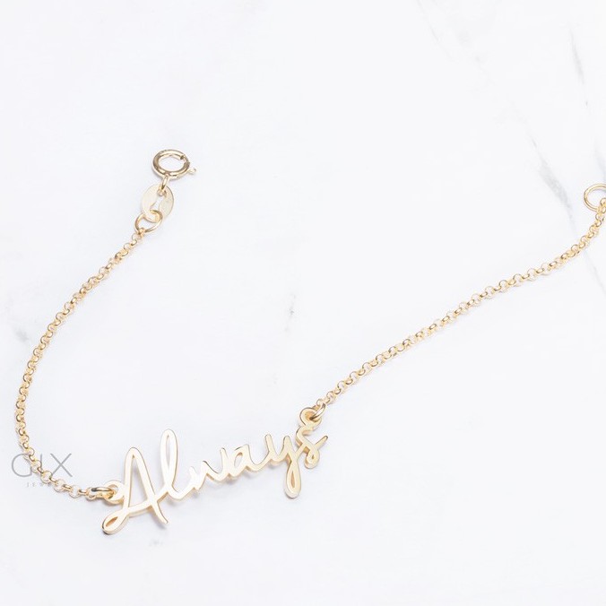 Lắc bạc mạ vàng Always Gix Jewel LT06