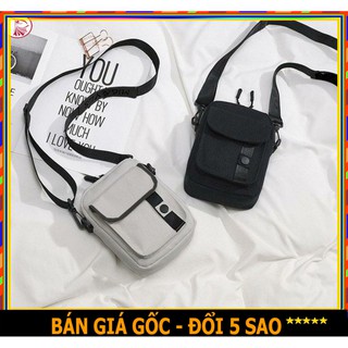 [Mã WAST10K giảm 10K đơn bất kỳ] ⚡unisex Đen xám ⚡Túi đeo chéo ĐỰNG ĐIỆN THOẠI, Túi đeo vai vải BỐ cá tính sành điệu 025
