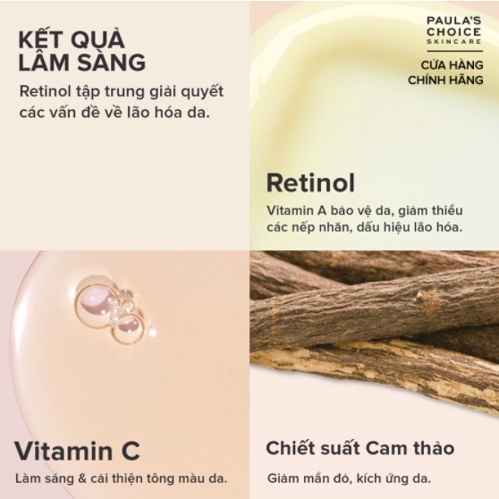 Kem tẩy da chết làm trắng sáng và đều màu da Paula's Choice 5% AHA Resist Daily Smoothing Treatment 10ml &amp; 50ml [NKCH]