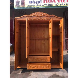 Tủ áo gỗ gõ đỏ 1,8M X 2,2M