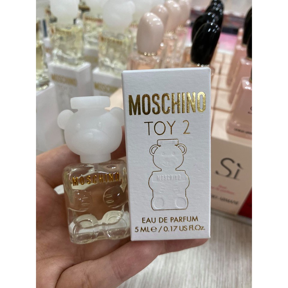 Dầu thơm mini moschino Toy 2(gấu trắng)5ml