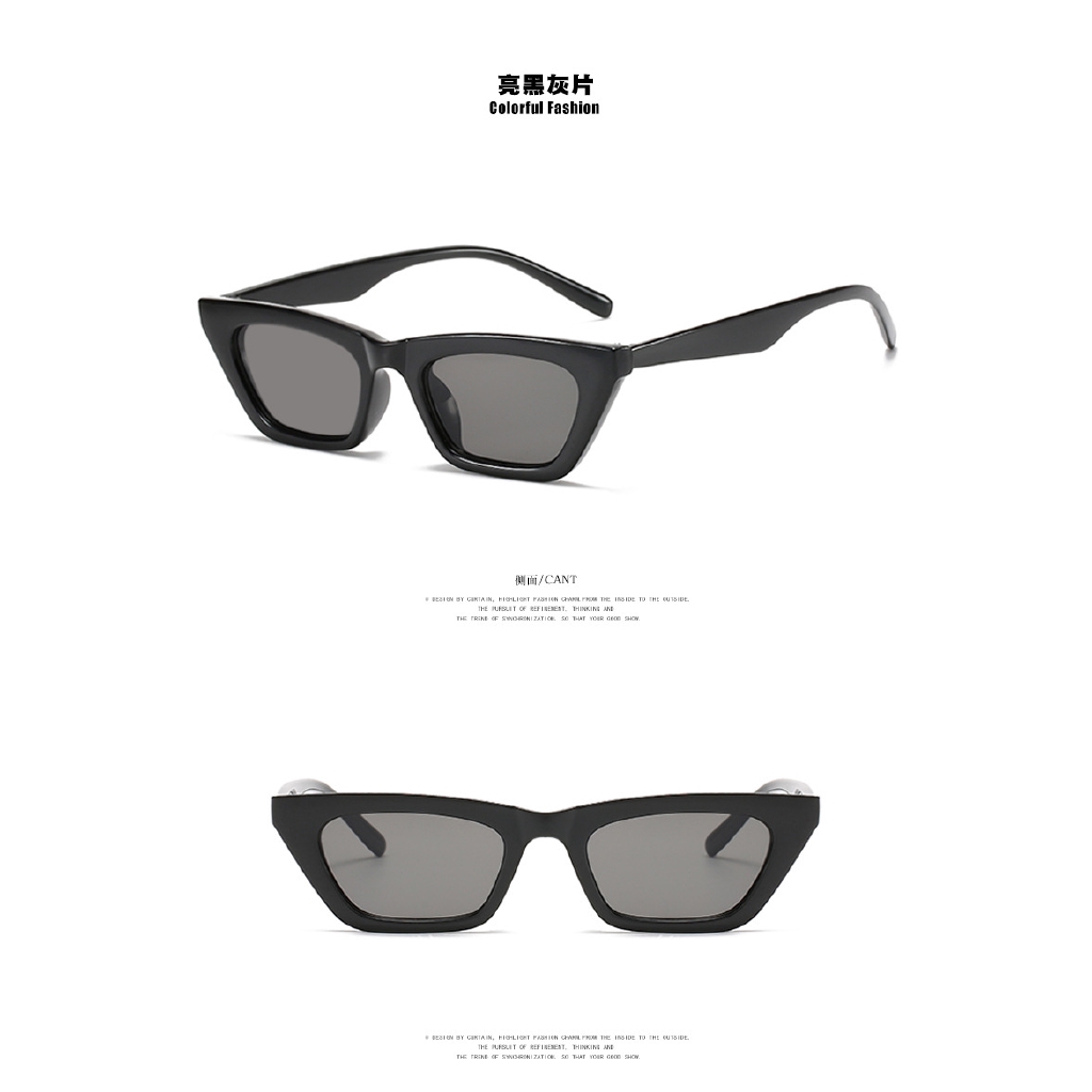 Kính Mát Mắt Mèo Chống Tia Uv400 Phong Cách Hàn Quốc Dành Cho Nữ