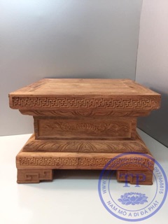 Đế kê tượng gỗ hương ( Mộc )