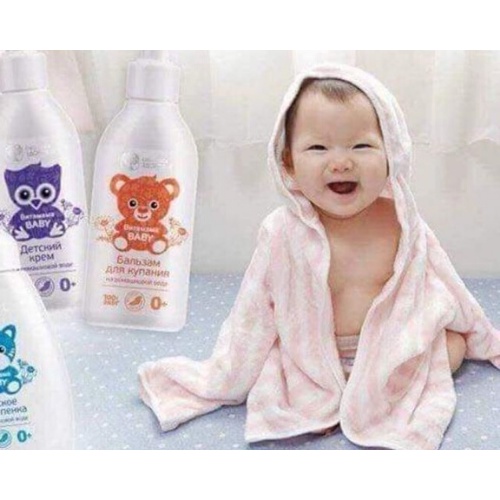 Tinh dầu tắm thảo mộc cho Vitamama Baby - Siberian Wellness - làm dịu da, làm cho bé dễ dàng đi vào giấc ngủ