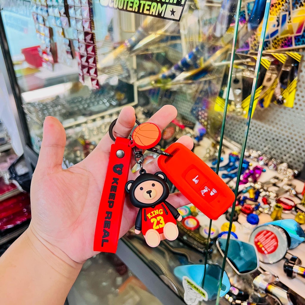 [FreeShip] Bộ Bao Móc Khoá smartkey kèm móc khoá gắn nhiều dòng xe 🦖✌🇹🇭