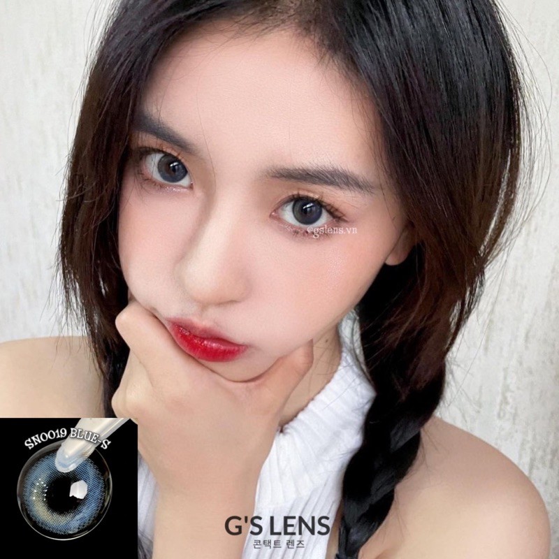 Lens Xanh Moonlight Ánh Vàng Siêu Xinh Full  0 đến 6 Độ Size S,Lệch Độ Mua 2 Đôi