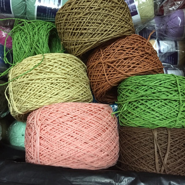 Sợi cói quay sẵn