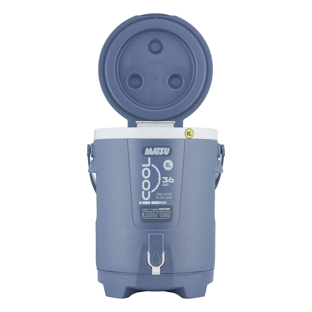 BÌNH ĐÁ ICOOL DUY TÂN 8L CÓ CHÂN ĐẾ- TẶNG KÈM 1 CA TULIP 1 L