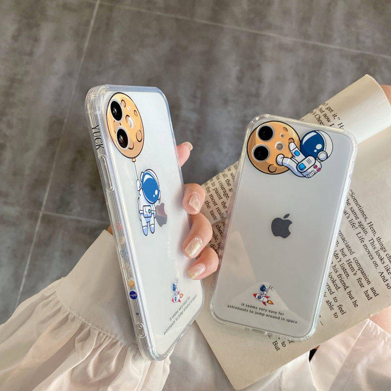 Vỏ điện thoại di động trong suốt hoạt hình chống rơi bao gồm tất cả trí thun ngắn tay | BigBuy360 - bigbuy360.vn