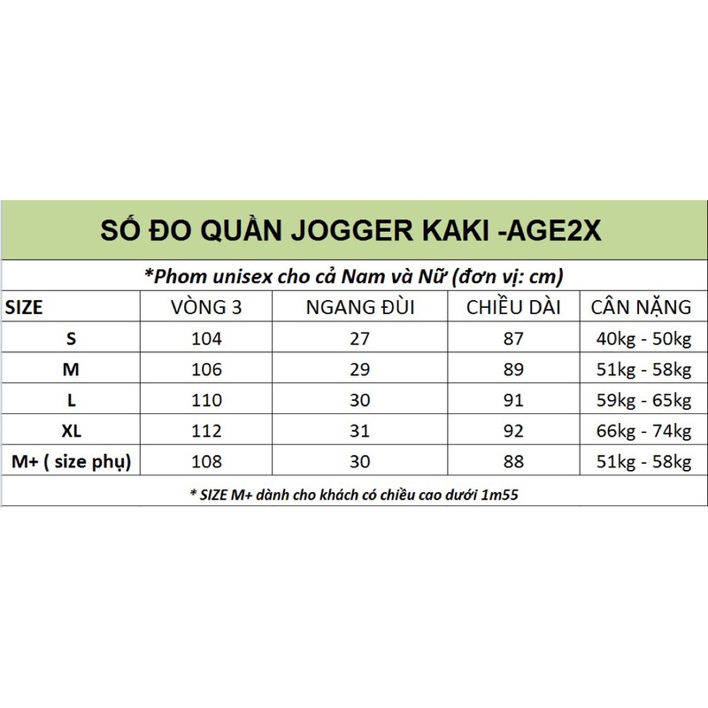 (Ảnh thật) QUẦN JOGGER KAKI NAM (CARGO PANT)  #AGE2X phong cách năng động trẻ trung tự tin cho các chàng trai | BigBuy360 - bigbuy360.vn