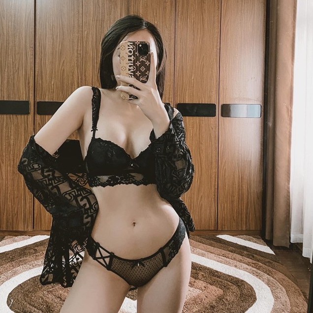 [ẢNH THẬT] BỘ ĐỒ LÓT REN BÈO MÚT DÀY KHÔNG GỌNG (MÃ:3338)