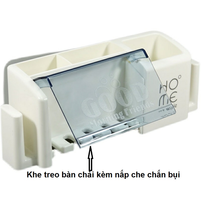 Kệ Để Bàn Chải, Kem Đánh Răng Dán Tường Chắc Chắn