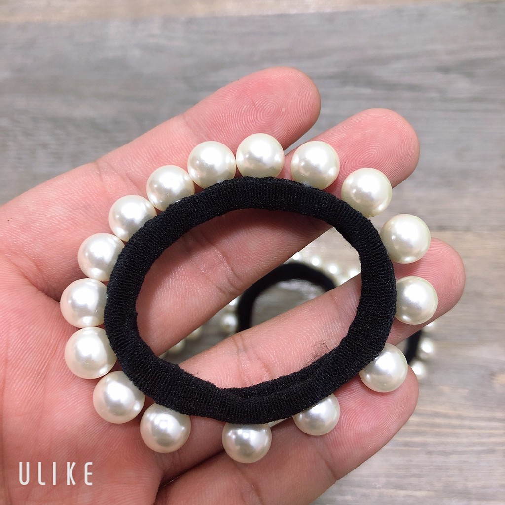 DÂY BUỘC TÓC ⚡️FREESHIP⚡️ Dây Buộc Tóc Đính Hạt Siêu Hot Cho Bạn Gái