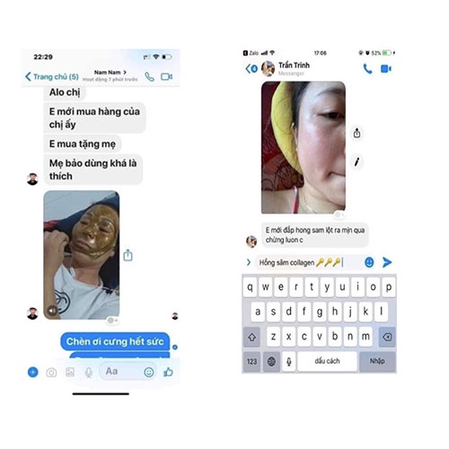 💯  Mặt nạ hồng sâm Collagen Kim Hoàng 24k