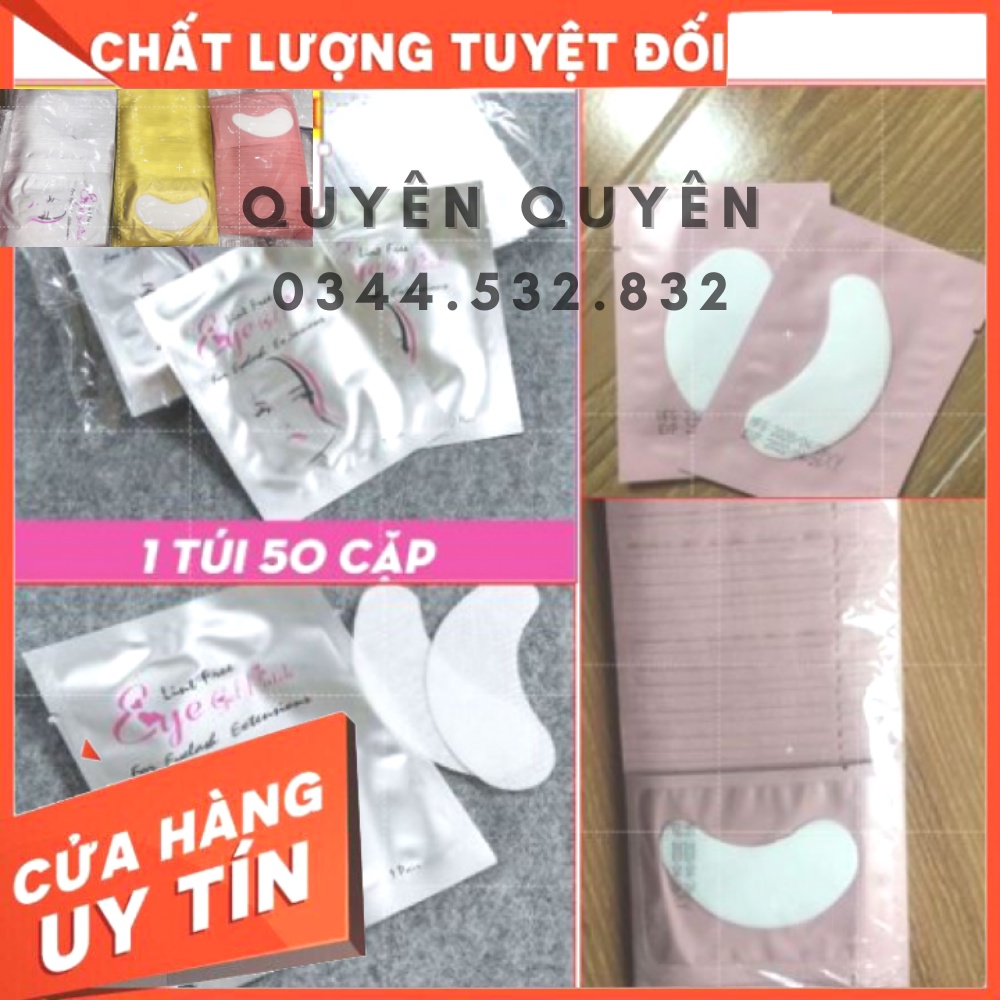 Gel pad dán mi túi 50 miếng-dán mắt-dụng cụ nối mi-QUYÊN QUYÊN