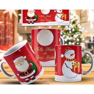 Cốc sứ uống trà cà phê in hình giáng sinh an lành- Quà tặng noel