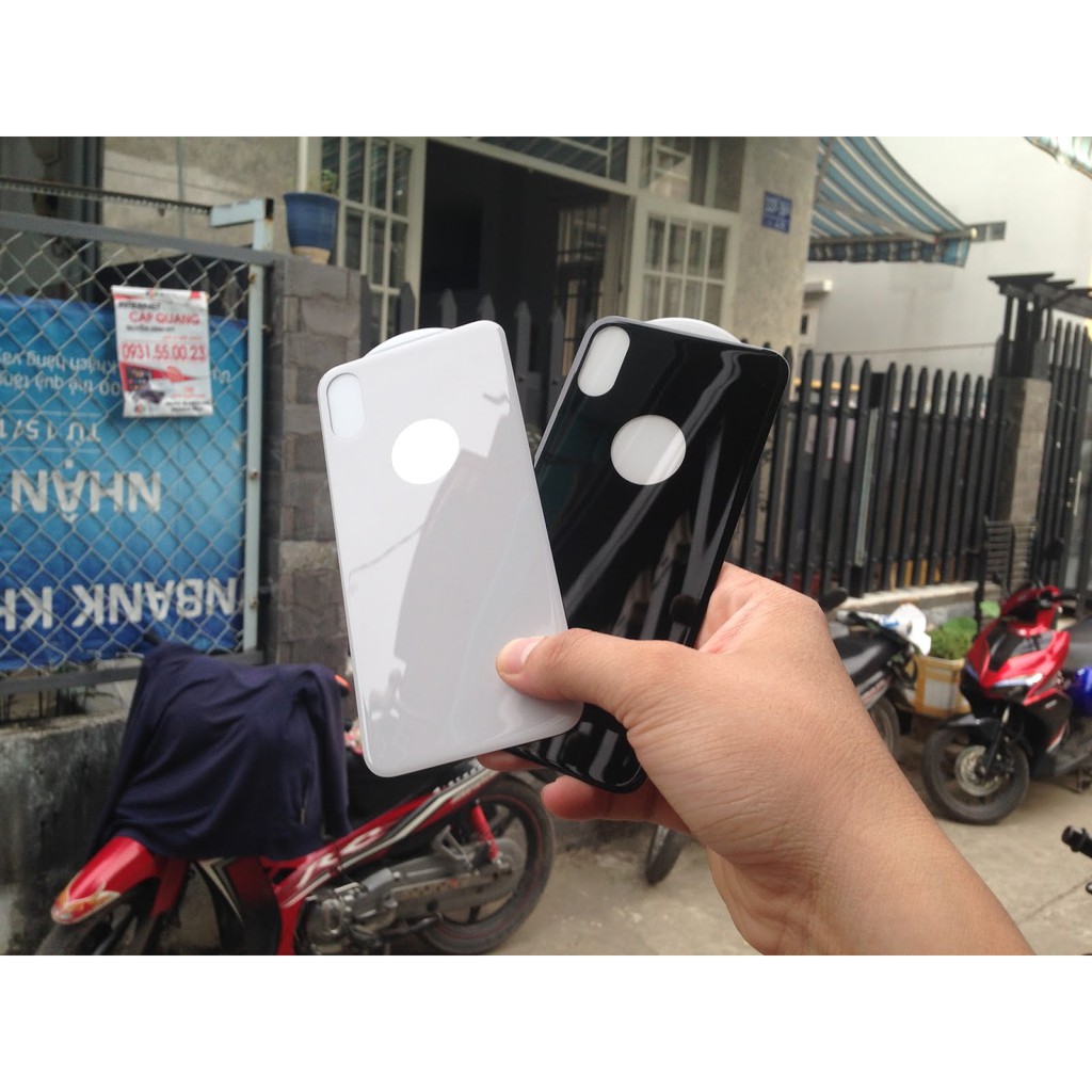 Kính cường lực full mặt sau iPhone X/iPhone 10 cao cấp