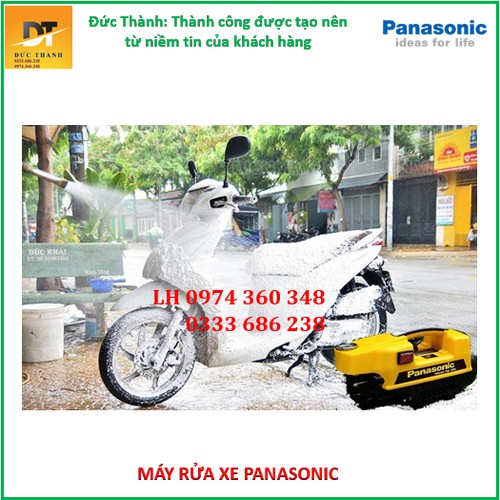 Máy rửa xe Panasonic 3000W mini cho gia đình, Máy xịt rửa điều hòa Bảo Hành 12 tháng