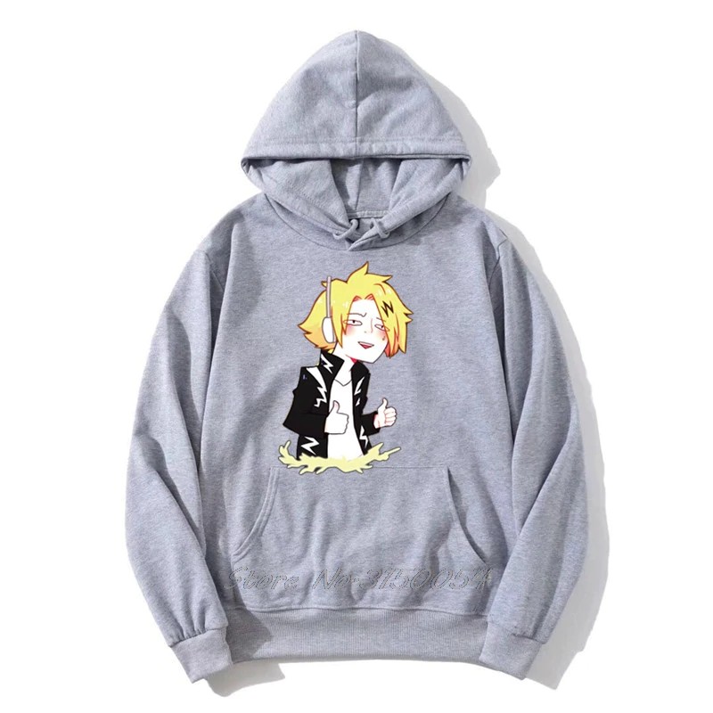 Áo Hoodie In Hình Nhân Vật Kaminari Denki Phim Học Viện Siêu Anh Hùng Vui Nhộn Cho Nam