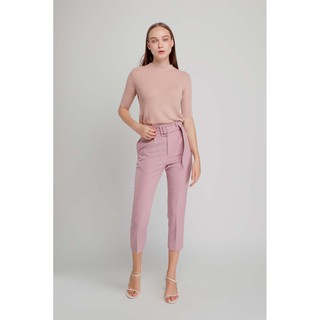COCO SIN - Quần Côn Basic Belt Buckle Hồng
