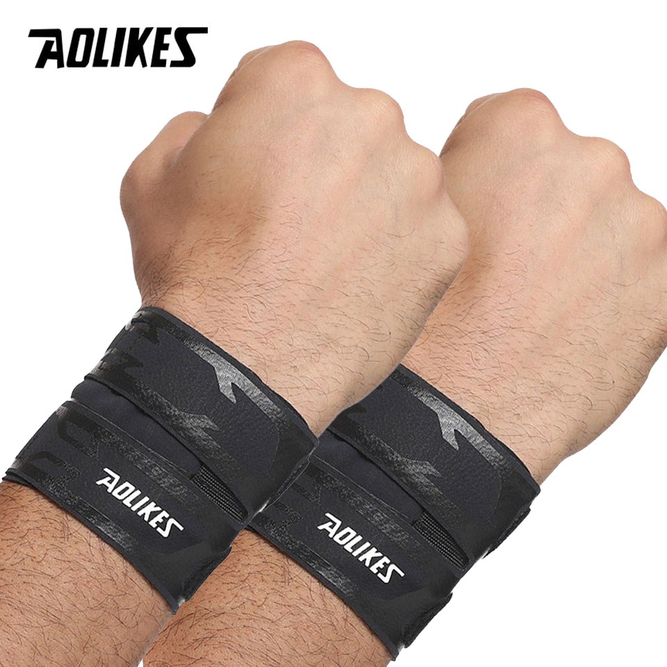 Bộ 2 băng quấn cổ tay AOLIKES A-7930 bảo vệ hỗ trợ khớp cổ tay Sport wrist protector