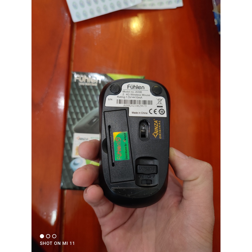 Chuột không dây Fuhlen A09 hàng nhập khẩu bảo hành 12 tháng