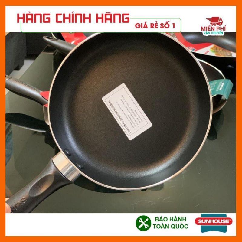 CHẢO TRƠN CHỐNG DÍNH SUNHOUSE HÀNG CHÍNH HÃNG