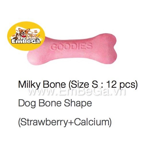[ Xương gặm ] [ BAO BÌ MỚI ] Xương sữa cho chó Milky Bone Goodies!