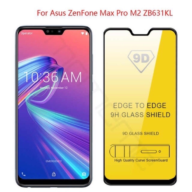Kính cường lực 9D Asus Zenfone Max Pro M2/ ZB631KL full màn hình