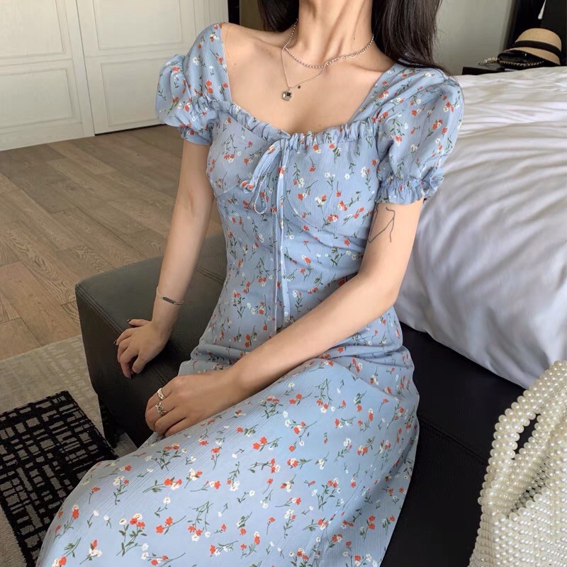 🐳 VÁY HOA NHÍ XANH  VINTAGE