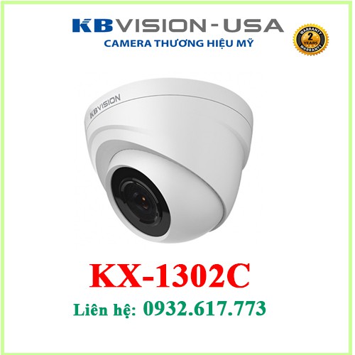 Camera Dome HDCVI hồng ngoại 1.3 Megapixel KBVISION KX-1302C