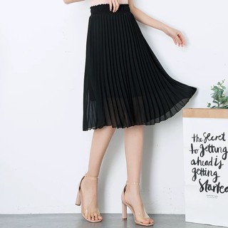 [ORDER] Chân váy xếp ly mềm dài qua gối