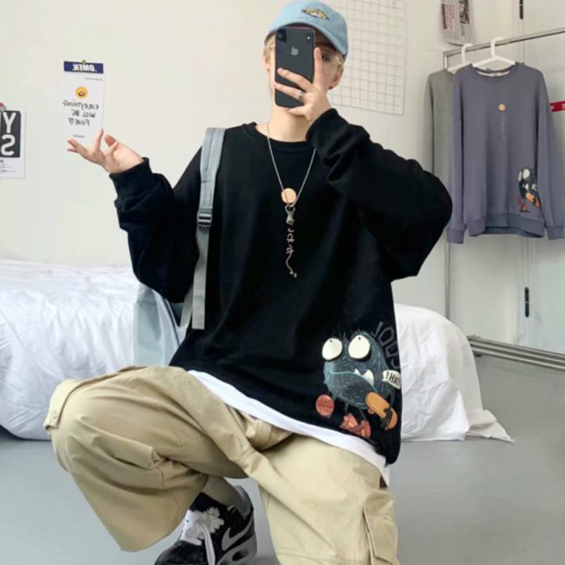 Áo Sweater Cotton Cổ Tròn Họa Tiết Thời Trang Mùa Thu 2020 Cá Tính | BigBuy360 - bigbuy360.vn