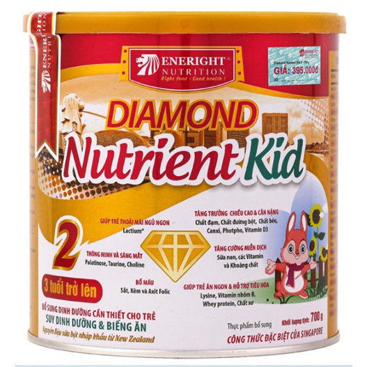 Sữa Diamond Nutrient kid số 1 và 2 700g