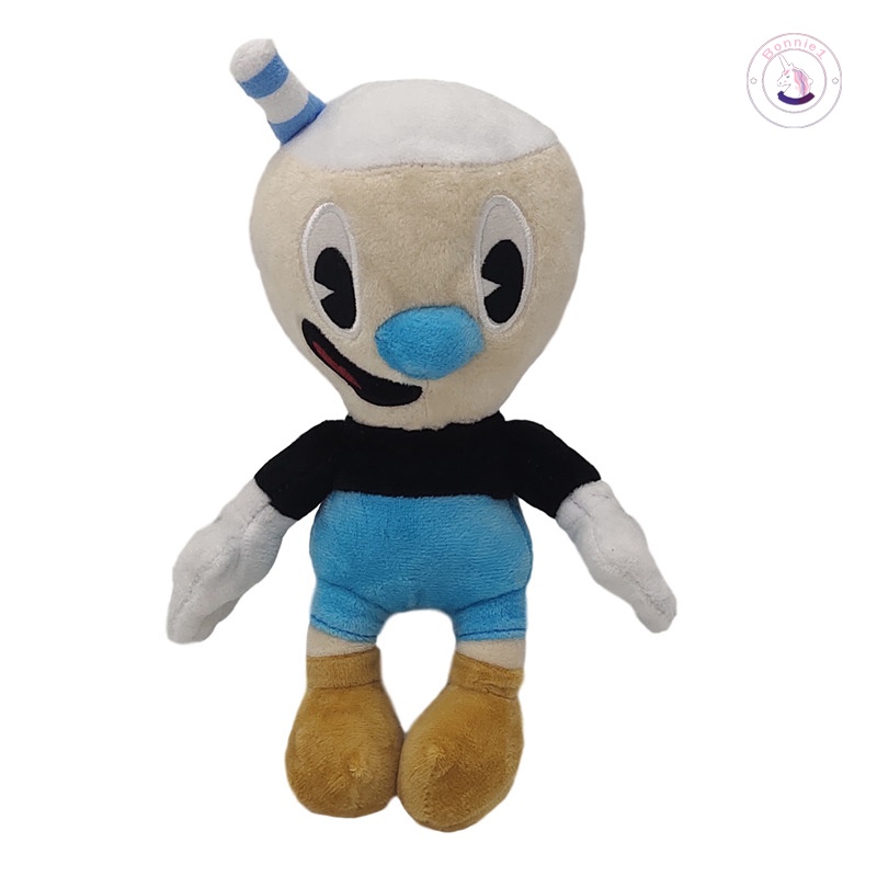 Mugman Plush Doll Cuphead Cartoon Figure Toy 25cm Game Themed Stuffed Doll Animated Decor Gift for Kids Fans