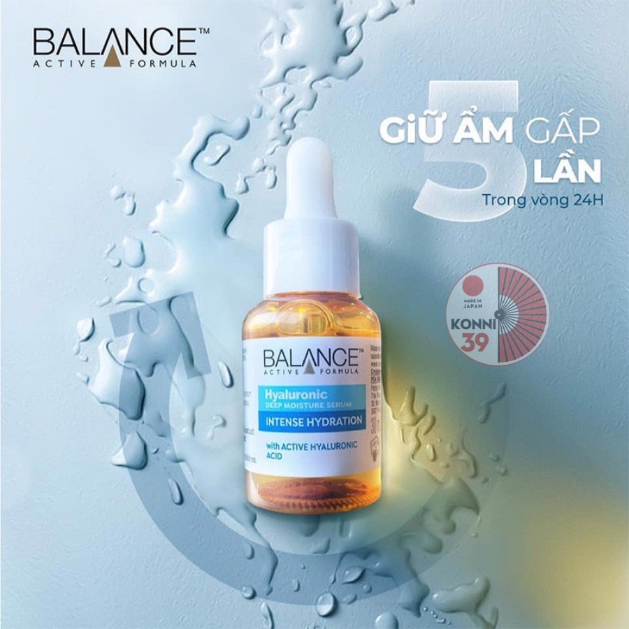 Serum tinh chất dưỡng da bổ sung nước Balance Active Skincare Hyaluronic Deep Moisture 30ml - Konni39