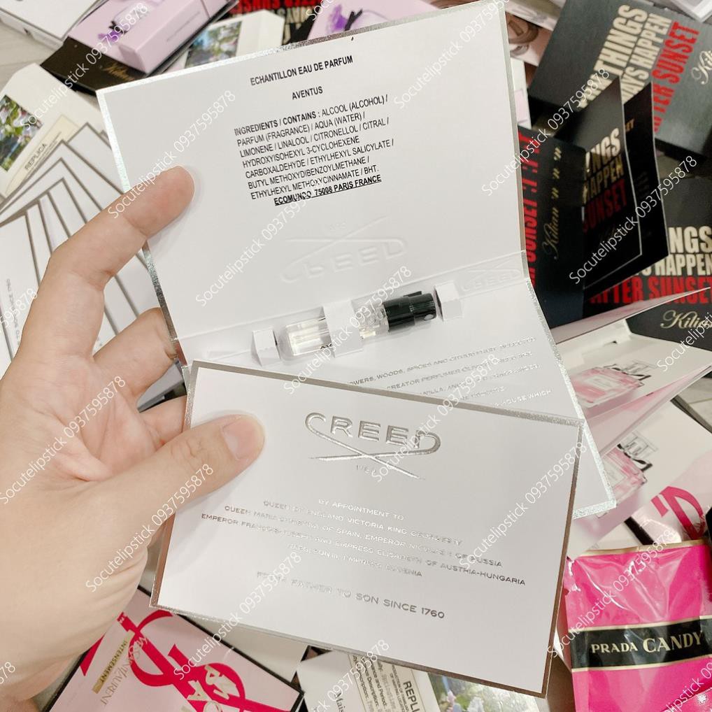 Vial Mẫu Thử Nước Hoa Creed Nam Aventus - Silver Moutain - Millesime Imperial - Viking - Himalaya -Green irish tweed 2ml | BigBuy360 - bigbuy360.vn