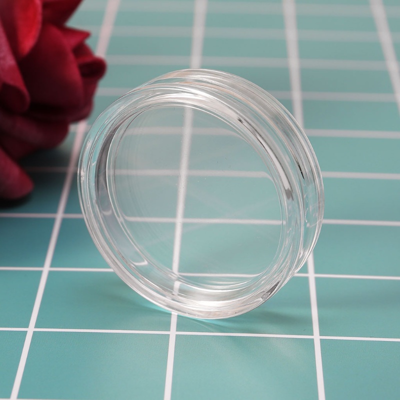 Hộp đựng tiền xu bằng acrylic hình tròn màu trong suốt 38.6mm cho đồng bạc 2 oz