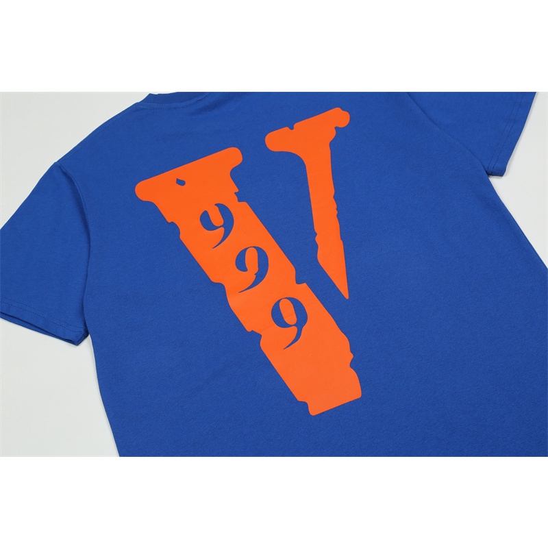 Áo Thun Cotton Tay Ngắn Dáng Rộng In Chữ Vlone Thời Trang Cho Cặp Đôi