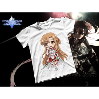 Áo thun Cotton Unisex - Anime - Sword Art Online - Asuna Chibi